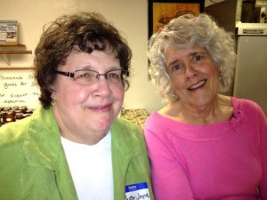 Pastor Joyce Caugherty and Susan Shanklin