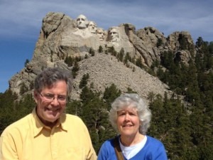 Tom and Susan visited Mt. Rushmore in May.