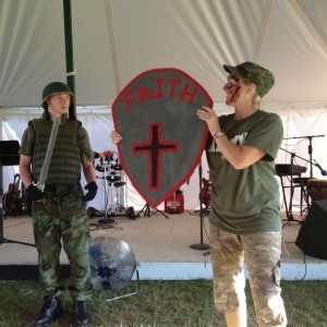 Young people at Northern Lights Christian Center in Hayward, WI perform a skit on the Army of the Lord!