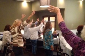 Worship at the women's conference in Hendricks.