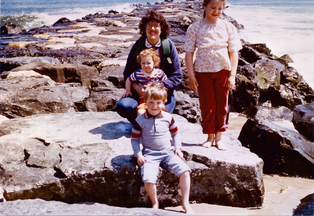 Susan and her children near the time this article was written.